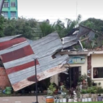 En Cobija, ventarrones provocan destrozos en viviendas